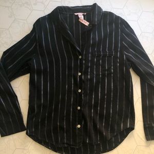 VS Women’s Striped Pijama Top - NWT - Size Small